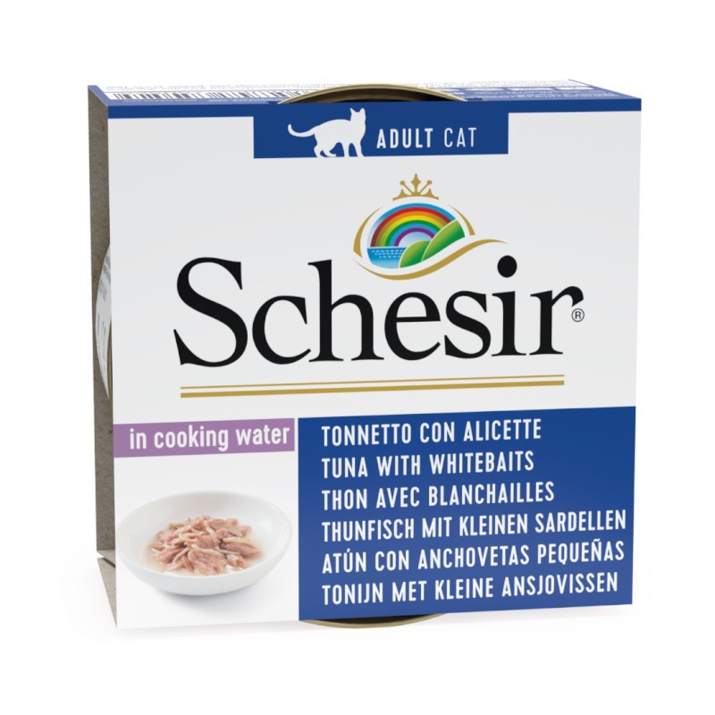 Schesir Cat Tuna w/ Whitebaits in Cooking Water