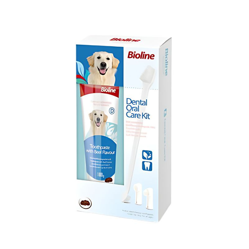 Bioline Dental Oral Care Kit with Beef Flavor