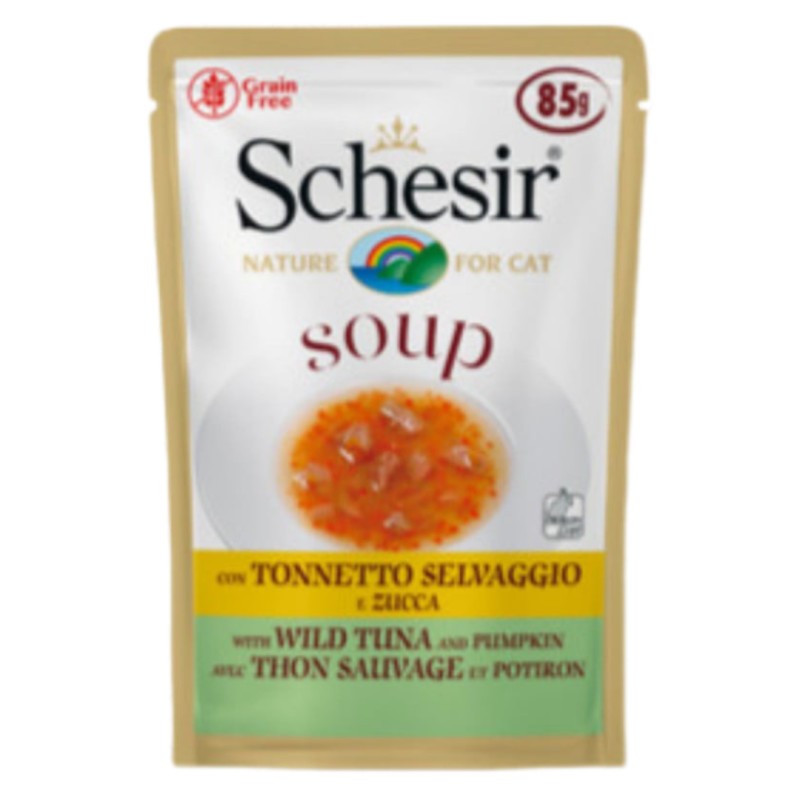 Schesir Cat Pouch Wild Tuna With Pumpkin Soup