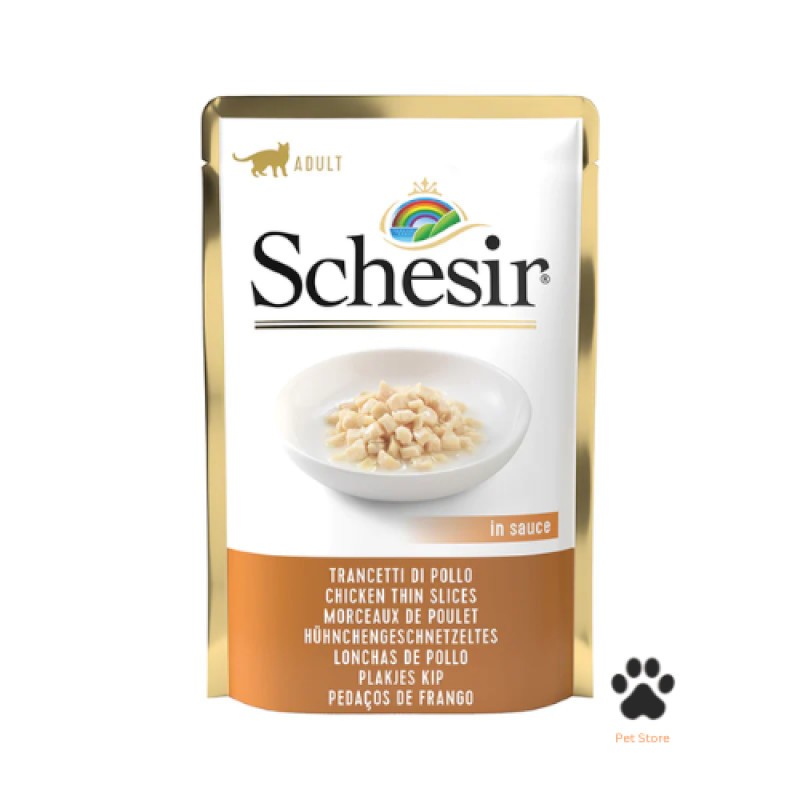 Schesir Cat Pouch Chicken Thin Slices in Sauce