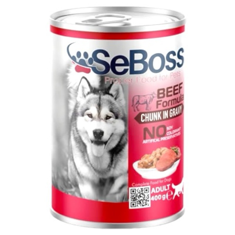 SeBoss Dog Beef Chunks in Gravy