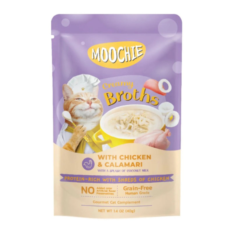 Moochie - Creamy Broth With Chicken & Calamari Grain-Free