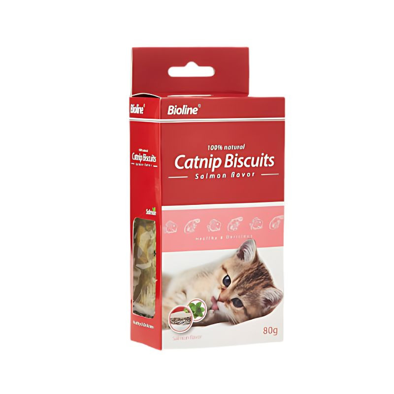 Bioline Catnip Biscuits Salmon