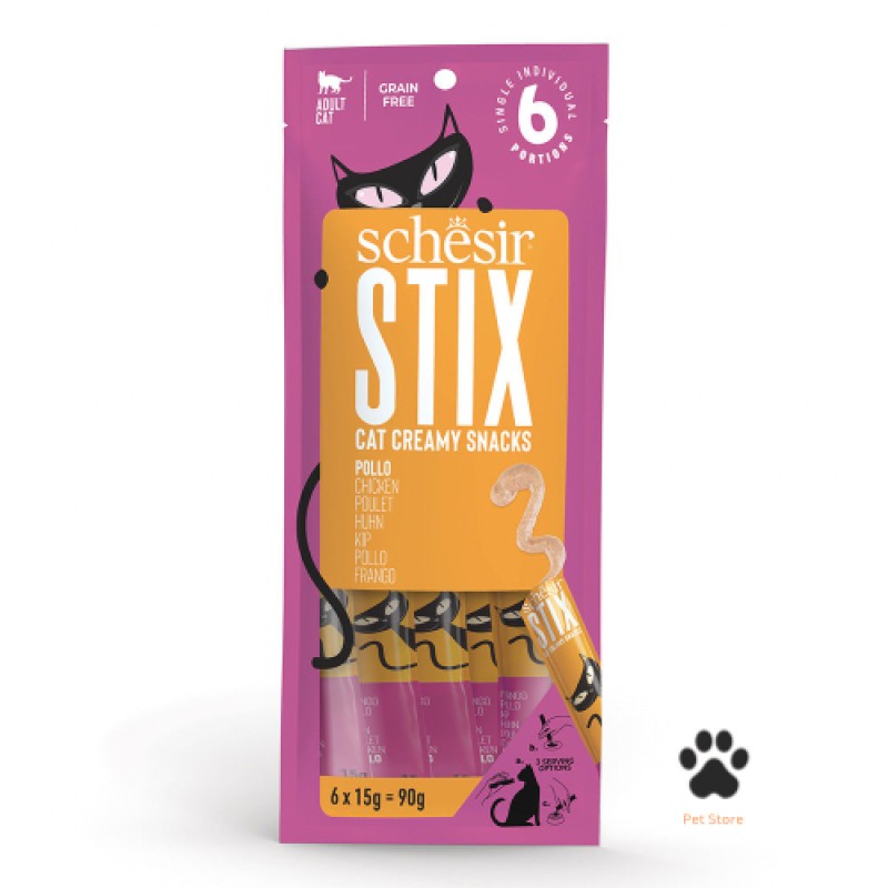 Schesir Stix Cat Creamy Snacks with Chicken