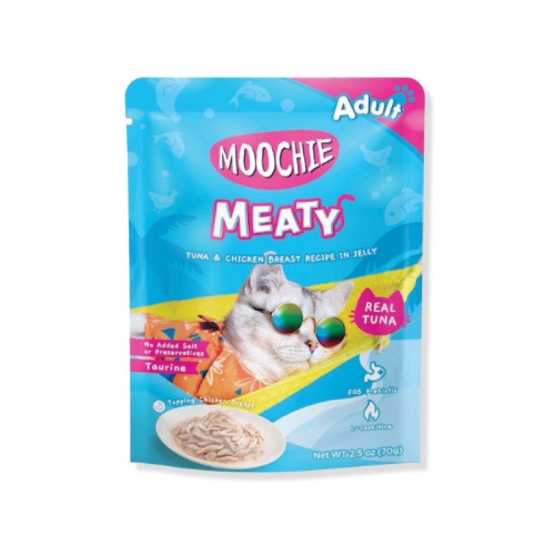 Moochie Meaty Tuna & Chicken Breast Recipe in Jelly