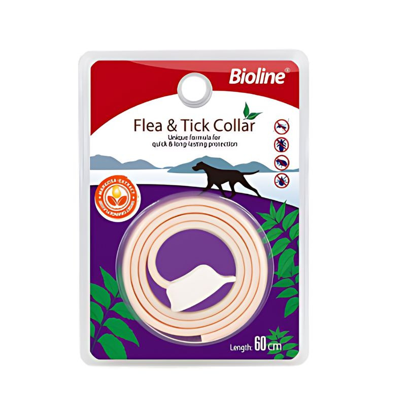 Bioline Flea and Tick Collar for Dogs - Margosa Extract (sweeet orange flavor)