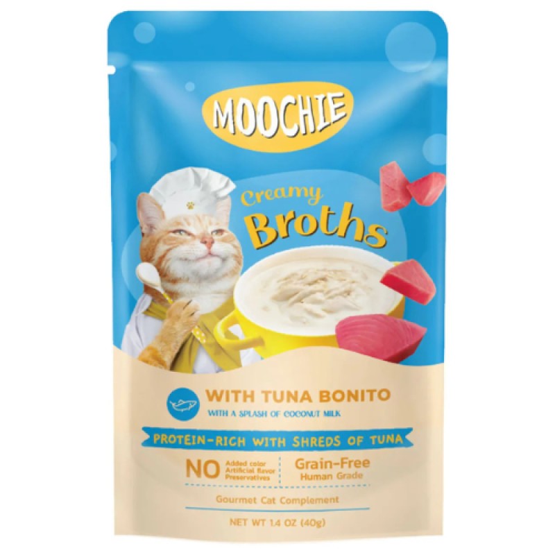 Moochie - Kitten Creamy Broth With Tuna Bonito -Grain-Free