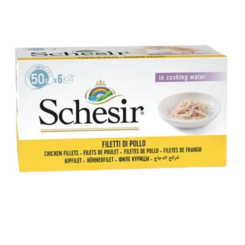 Schesir Cat Multipack Chicken Fillet in Cooking Water