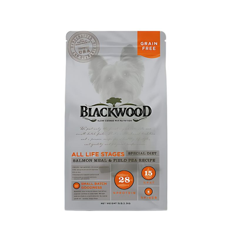 BLACKWOOD 13.6KG ALL LIFE STAGES DOG FOOD SALMON MEAL FIELD PEA RECIPE