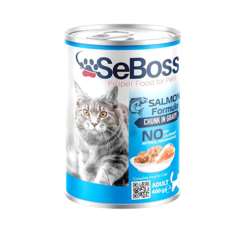 SeBoss Adult Cat Salmon Chunks in Gravy