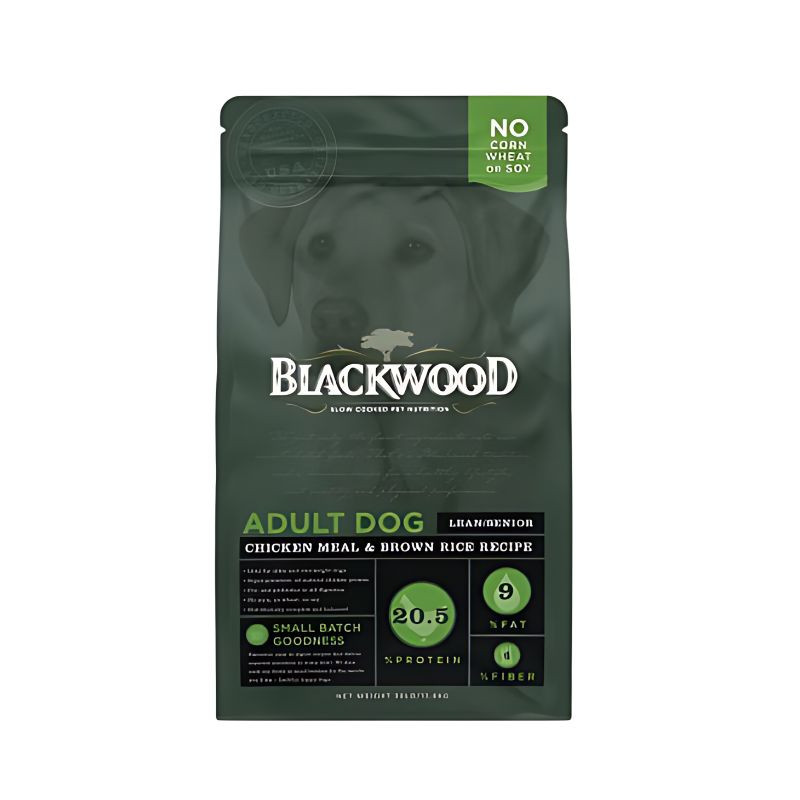 BLACKWOOD PET FOOD ADULT DOG LEAN SENIOR CHICKEN MEAL BROWN RICE RECIPE 13.6KG 15LB