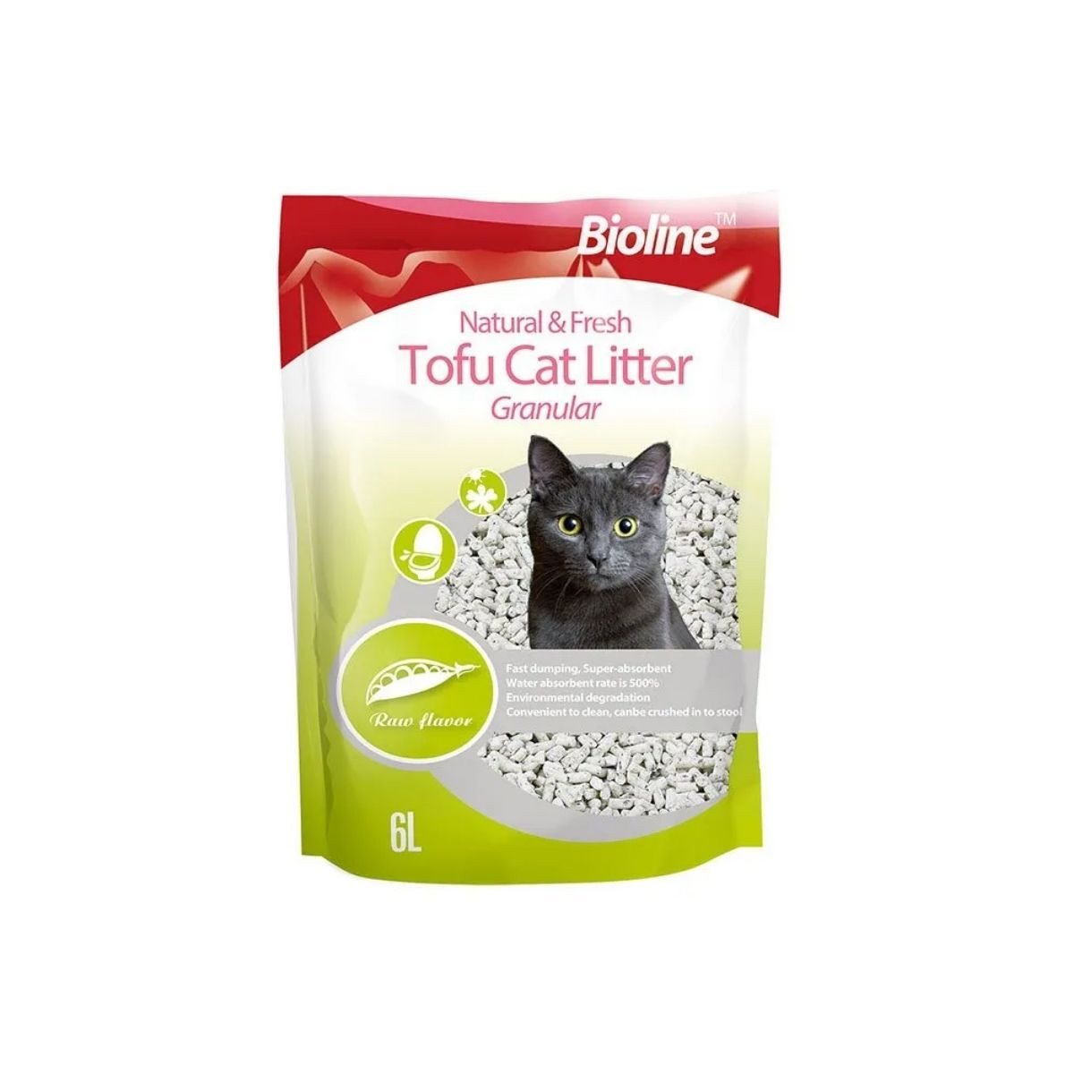 Bioline Tofu Cat Litter - Raw Flavor