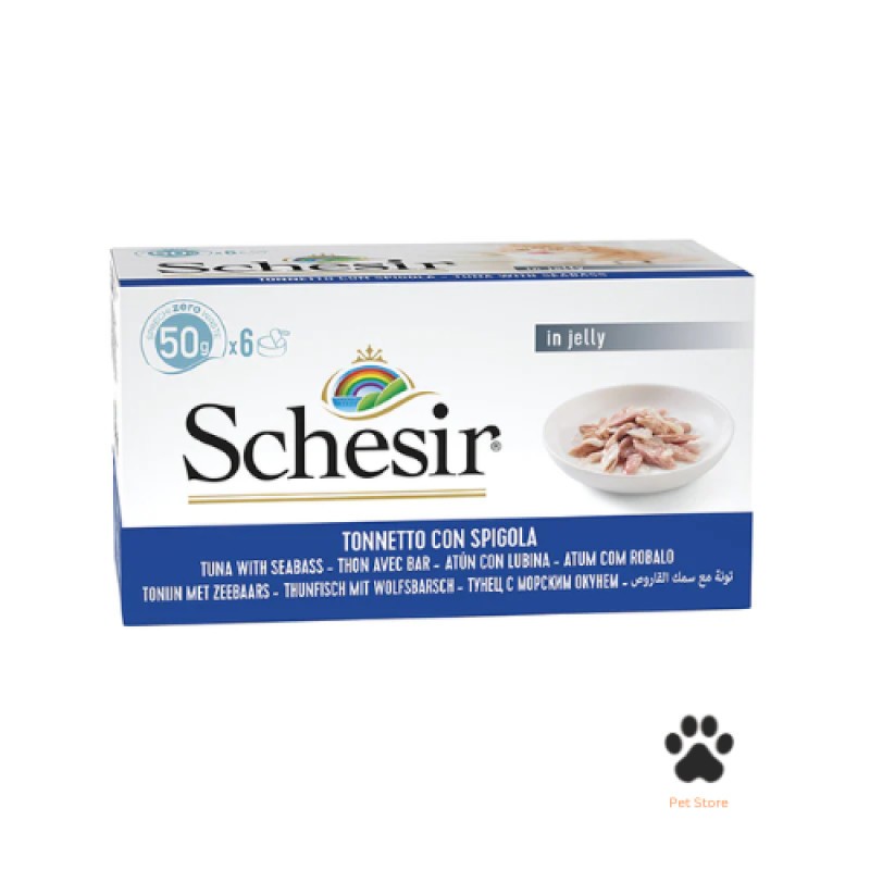 Schesir Cat Multipack Tuna with Seabass in Jelly