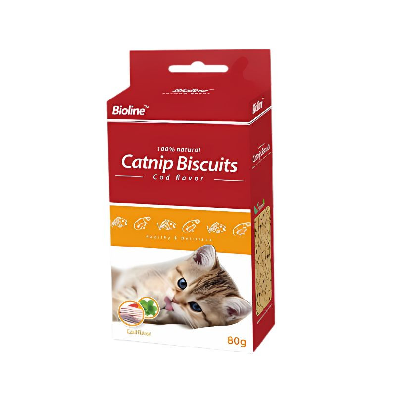 Bioline Catnip Biscuits Cod Fish