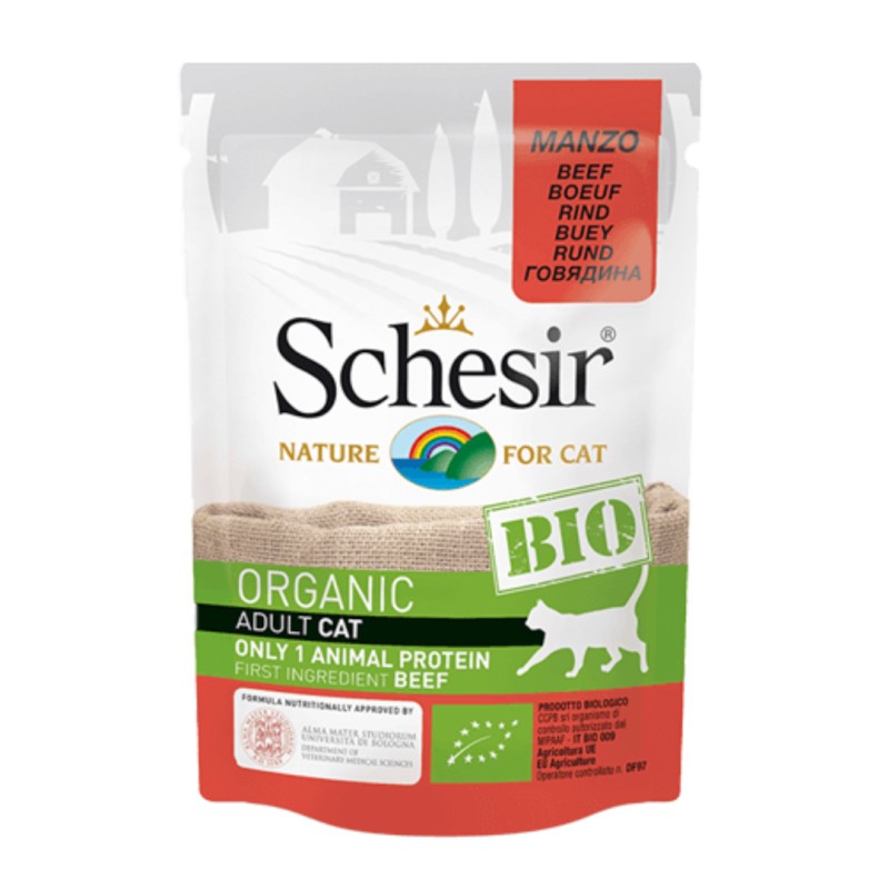 Schesir Bio Organic Cat Pouch Beef